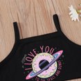 thumbnail image 4 of IROINNID Toddler Girl's Stylsh Sling Vest Tops With Comfy Shorts Suit, 4 of 9