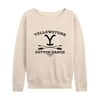 Yellowstone - Official Yellowstone Merchandise - Women's Lightweight French Terry Pullover