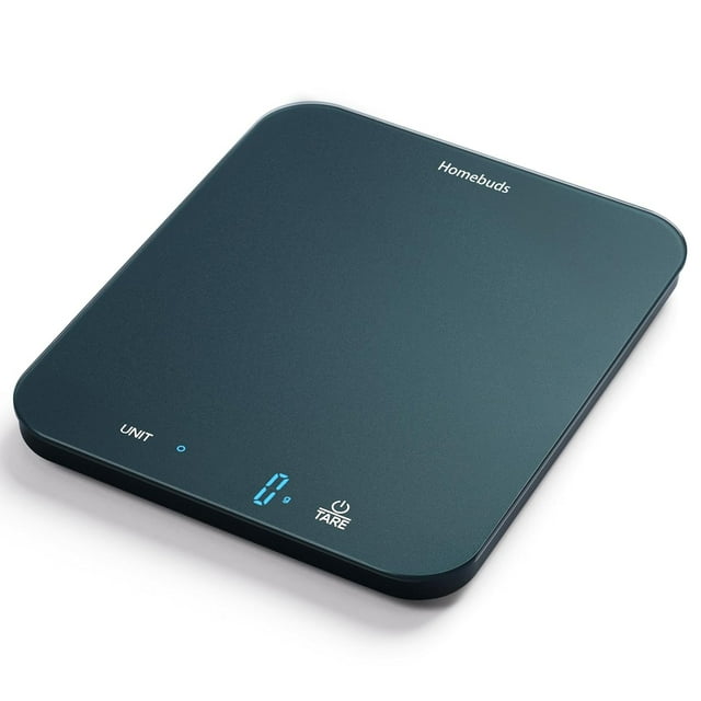 baomifa-Homebuds 33lb Digital Food Scale in 1g, High Precision Assured by Kitchen Scale Professional Factory Since 2001, Balance Alimentaire for Cooking and Baking, LED, 3*AAA Batteries Included, Blu