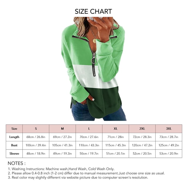 Sudadera Con Capucha, Manga Larga, Amigable Con La Piel, Elegante, Con Solapa Suelta, Media Cremallera Para Uso Diario ANGGREK Verde S
