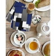 thumbnail image 4 of Navy Blue Black Geometric Kitchen Dish Towels for Drying Dishes Set of 2, Modern Abstract Art Block Waffle Weave Microfiber Hand Tea Bathroom Towels Quick Dry & Absorbent Towel 15.7x23.6, 4 of 7