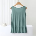 thumbnail image 4 of Delayuji Ladies Casual Loose Chest Pad Suspenders Yoga Bottom Shirt Ladies Vest Green L Modal Spring Tops for Women, 4 of 9