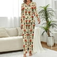 thumbnail image 2 of Top-kevin Nutcracker Soldier Gift Women's Long-Sleeve Shirt And Full-Length Bottom Pajama Set, 2 of 12