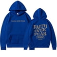 thumbnail image 1 of Faith Over Fear Sweat à Capuche Chrétien Sweat à Capuche Jésus Tendance, 1 of 8
