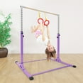 thumbnail image 2 of Ainfox Kip Bar Adjustable Height Fitness Gymnastics Training Bar Horizontal Kip Bar for Kids, Purple, 2 of 10