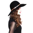 thumbnail image 5 of ANGELA & WILLIAM FL2285 Women's Wide Brim 100% Wool Snakeskin Band Floppy Hat, 5 of 16