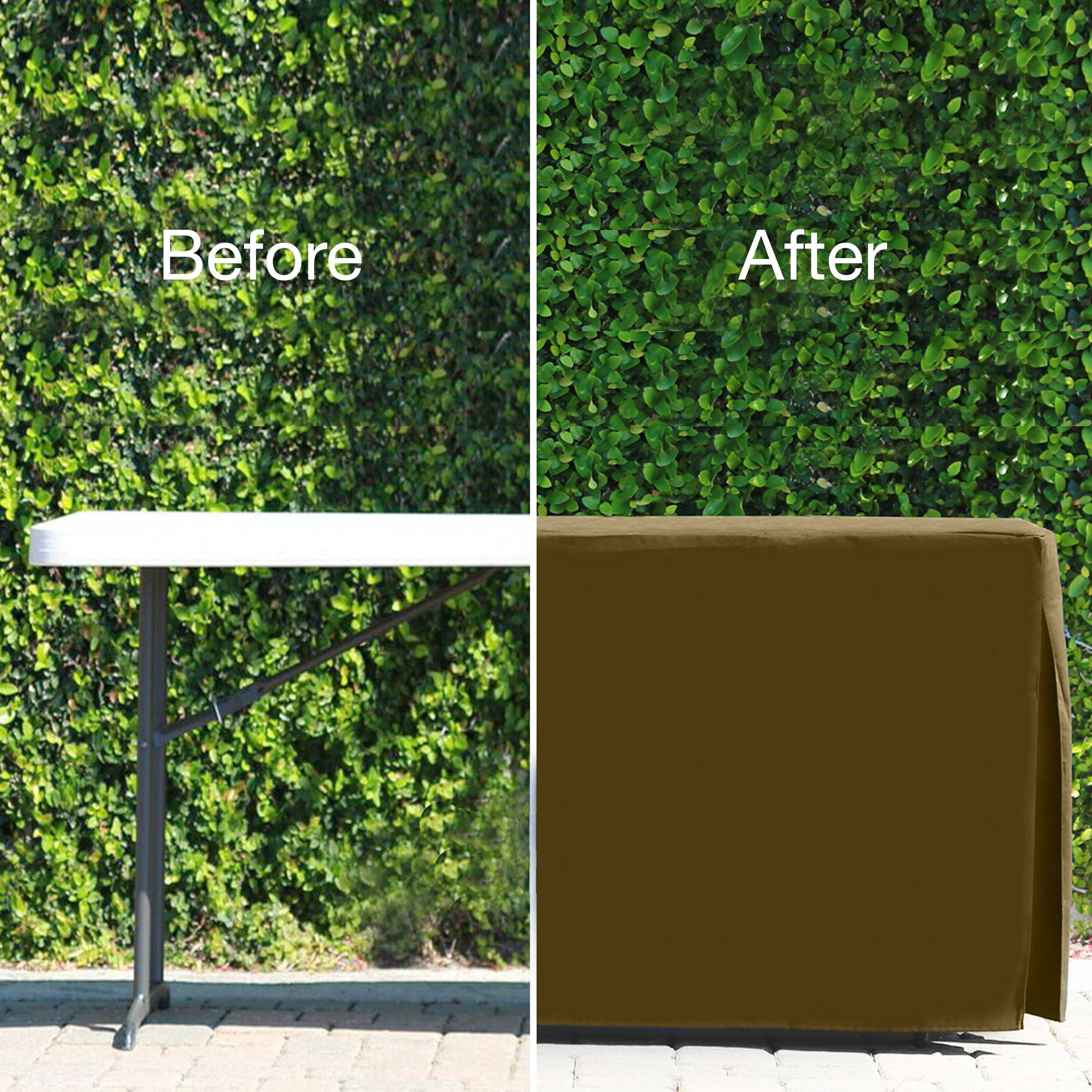 Tablevogue 60" x 60" Fitted Tablecoth Cover, Multiple Colors and Sizes Available