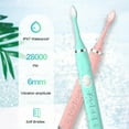 thumbnail image 4 of Electric Rechargeable 4 Brush Heads USB Charging 5 Modes with Smart Timer High Frequency & Soft Bristles Adults Kit, 4 of 7