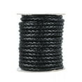 thumbnail image 2 of EOEMY 10Yards Black Braided Leather Beading Cord Rope Necklace Chain Pu Leather 5~6mm, 2 of 9