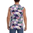 thumbnail image 4 of Lsque Plaid Flamingo Print Men's Cotton Blend Sleeveless Muscle Shirts (S-3XL)- Moisture Wicking, Odor Protection, UPF 30+,X-Large, 4 of 8