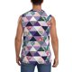 thumbnail image 4 of Fotbe Plaid Flamingo Men's Camiseta sin Mangas Estampada para Hombres, Playera Casual para Gimnasio, Entrenamiento, Playa-3X-Large, 4 of 7