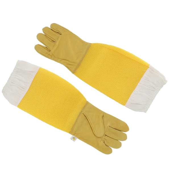 Guantes Protectores De Apicultura, Mangas Largas De Piel De Oveja Para Apicultura, Cómodos, Cortados Finamente Para La Seguridad Del Cuerpo ANGGREK Otros