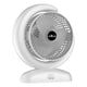 thumbnail image 2 of Ventilador de escritorio recargable USB con luces LED • Funcionamiento silencioso de 3 velocidades • Batería de 1800mAh • Ventilador portátil de refrigeración para oficina y hogar • 26,8 cm de altura, 2 of 9