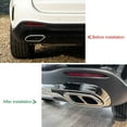 thumbnail image 2 of Exhaust Pipe Muffler Cover, Scratch  Exhaust Tail Pipe Cover Trims Easy Installation Strong Protection  For GLC-Class X254, 2 of 7