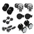 thumbnail image 1 of Juego de pendientes para hombre, expansión de orejas postizas, pendientes sencillos y atmosféricos para mujer, 1 of 5