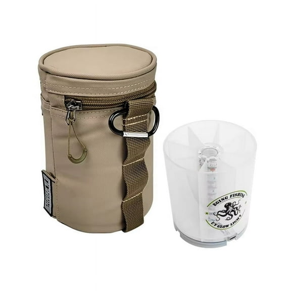 UV Jig Fill Light Accumulator for Lure Sea Fishing Accessories Light Charger Fishing Supplies Khaki