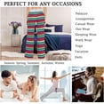 thumbnail image 5 of FREEAMG Chic Lifelike Floral Pattern Drawstring Lounge Wide Leg Pajama Sleepwear Bottom, 5 of 6