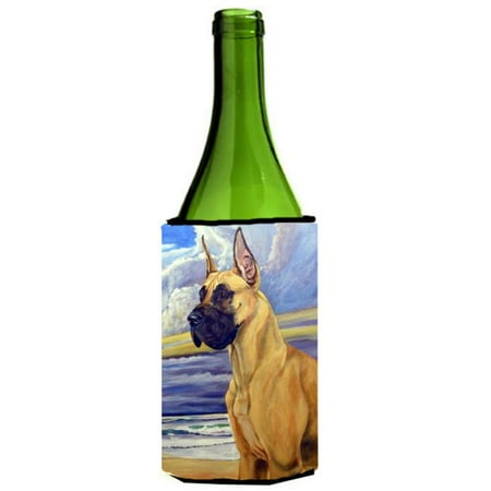 

Fawn Great Dane At The Beach Wine bottle sleeve Hugger - 24 oz.