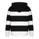 thumbnail image 4 of Dolkfu Sudadera con capucha a rayas para hombre, sudadera con cremallera 1/4 y múltiples bolsillos, sudadera deportiva para hombre. L, 4 of 5