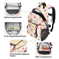thumbnail image 5 of JIALIOU 14" Laptop Backpack Waterproof Airline Approved Stylish Casual Daypack for Travel Business College Work, Dog Banana Strawberry Sun, 5 of 8