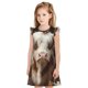 thumbnail image 1 of Fotbe Cow With Butterflies Vestido de Dormir para Niñas de 3 a 10 Años, Mangas Cortas, Estilo Princesa, Pijama Camisón con Mangas Voladas-XX-Large, 1 of 6