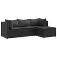 thumbnail image 4 of vidaXL Patio Lounge Set with Cushions Sectional Sofa Garden Backyard Poly Rattan, 4 of 175