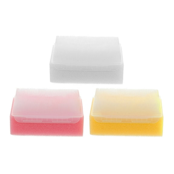 CTIRCHIU 3-Piece Baby Bath Brush Set with Assorted Colors for Parent-Child Interaction and Infant Bath