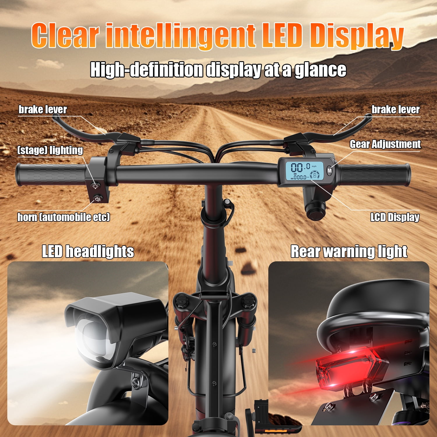 Electric Bike for Adults Teens, 749W Peak Folding Ebike, 25MPH & 25 Miles Range, 14" Commuting Ebike with Dual Suspension & Dual Brake, 3-Speed Modes, Portable Electric Mini Bike,UL2849