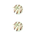 thumbnail image 4 of Bewildely Donuts artificiales modelo simulación PU postre pan pastelería accesorios de fotografía educación temprana rebote lento comida falsa fiesta Verde 2piezas Bewildely CBP587023, 4 of 5