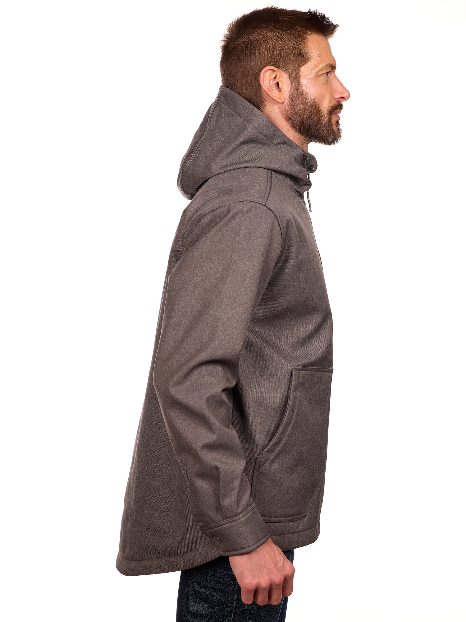 Bass Creek Outfitters Men's Twill Bonded Fleece Softshell Jacket, Sizes M-2XL