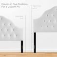 thumbnail image 4 of Ergode Sovereign Queen Diamond Tufted Performance Velvet Headboard - White, 4 of 5