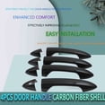 thumbnail image 3 of Carbon Fiber Door Handle Decorative Cover Plate for 2013-2017 Honda Accord, 3 of 7