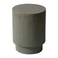 thumbnail image 6 of LeisureMod Modern Side Table Round Fiberstone Top Accent End Table for Home, Outdoor Patio, Living Room Sofa, Weather-Resistant, Eden Series in Grey, 6 of 11