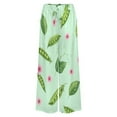 thumbnail image 5 of Pea Pod Floral Pattern Women's Casual Wide Leg Pants Comfort Pockets Elastic Waist Loose Fit Pants, 5 of 7
