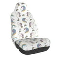 thumbnail image 1 of Wukai Funny Kawaii Unicorns Dancing Full Set Car Seat Covers with Soft Padding Universal Auto Front Seats Protector and Cushion Mat, 1 of 5