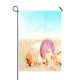 thumbnail image 1 of Bandera de Jardín ABPHQTO Conchas marinas Arena Océano Verano Playa 70x100 cm, 1 of 1