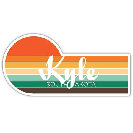 

Kyle South Dakota 756 x 2.25 Inch Fridge Magnet Retro Vintage Sunset City 70s Aesthetic Design