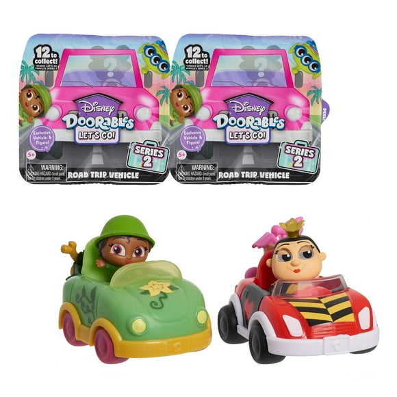 Disney Doorables Lets Go Series 2 Figure and Vehicles 2-Pack Styles May Vary Officially Licensed Kids Toys for Ages 5 Up Exclusive