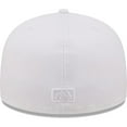 thumbnail image 4 of Men's New Era St. Louis Cardinals White on White Logo 59FIFTY Fitted Hat, 4 of 5