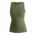 thumbnail image 6 of Hpapadks Womens Tank Top Shelf Bra Camis Adjust Strap Solid Padded Tanks with Built In Bras Camisole Tops for Women Green XXL, 6 of 6
