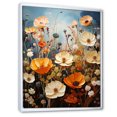 thumbnail image 2 of Designart "Orange Yellow Seasonal Flowers Seasonal composition III" Floral Floater Framed Canvas Art Print, 2 of 7