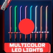 44CM Led Light-Up Sword With Spark And Spray Effects, One-Handed Automatic Activation, Realistic Toy For Kids And Teen, Battery-Operated With Long-Lasting