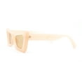 thumbnail image 3 of Womens Bold Angular Mod Thick Plastic Cat Eye Plastic Sunglasses Peach - Brown, 3 of 4