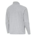 thumbnail image 3 of Men's Antigua Heather Gray New Mexico Lobos Certain Tri-Blend Quarter-Zip Top, 3 of 3