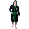 thumbnail image 3 of Celtic FC Mens Crest Fleece Contrast Trim Dressing Gown, 3 of 3