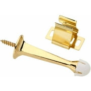 Stanley Hardware 756300 Bright Brass Rigid Door Stops with Holder