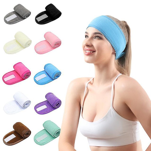 Diadema ancha ajustable para mujer, diadema para lavar la cara, accesorios de maquillaje