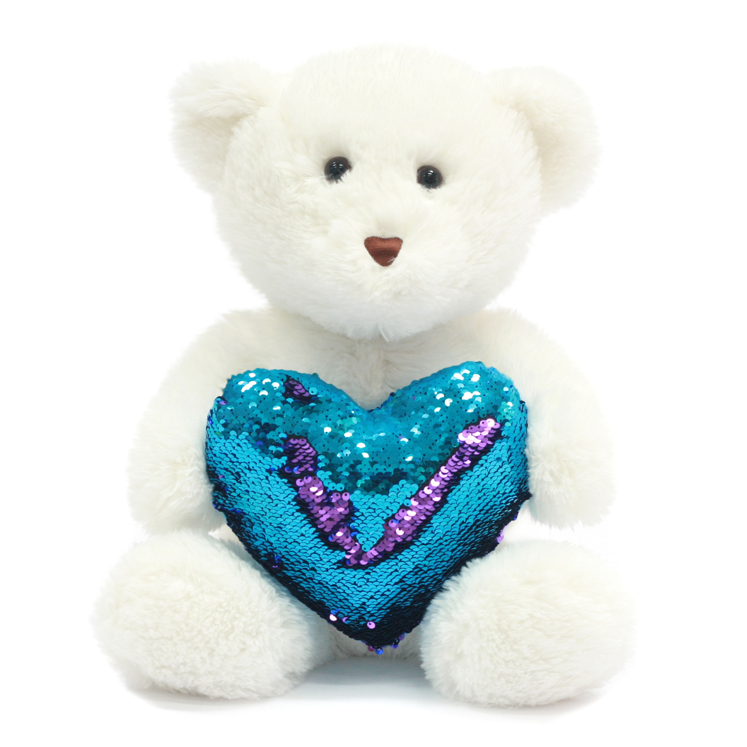 reversible sequin teddy