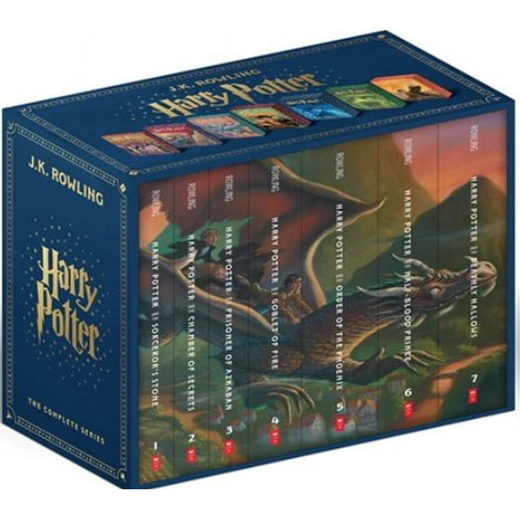 Harry Potter Paperback Box Set Books 1-7 (Deluxe Edition with Stenciled Edges) (Hardcover)