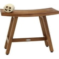 thumbnail image 2 of AquaTeak Patented Asia Lotus Teak Shower Bench Teak Oil - 24" Wide, 2 of 9